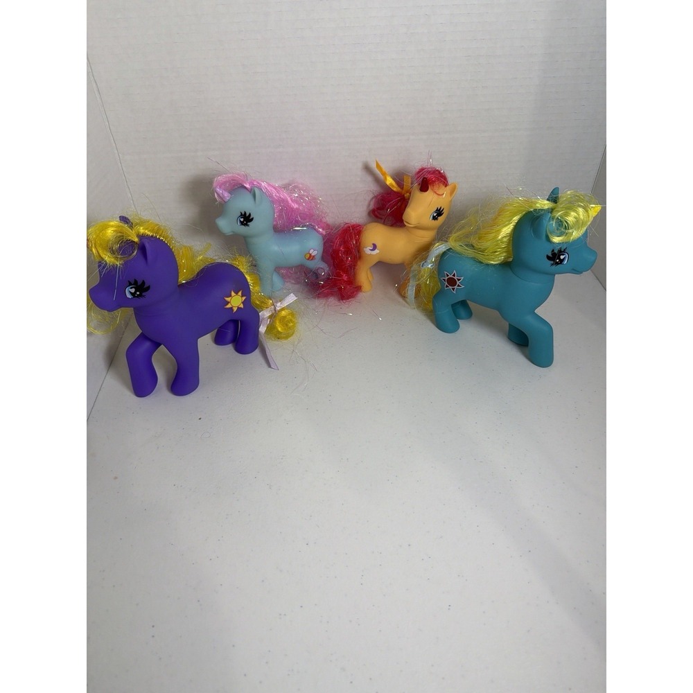 My Little Pony G4 Lot Unicorn & Ponies Pink‎ Tinsel Hair